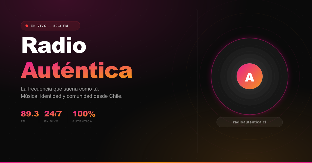 Hero visual de radioautentica.cl
